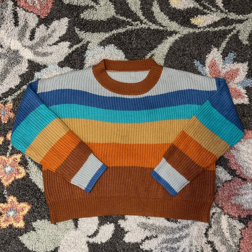 ROMWE Multicolor Striped Sweater